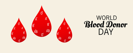 World Blood Donor Day.のイラスト素材