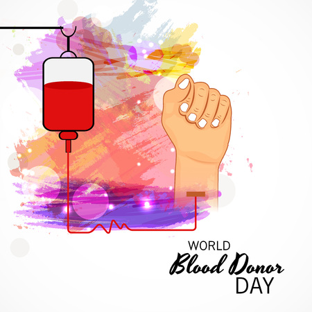 World Blood Donor Day.のイラスト素材