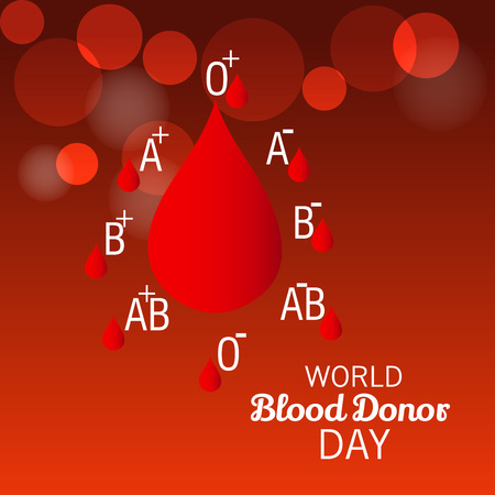 World Blood Donor Day.のイラスト素材
