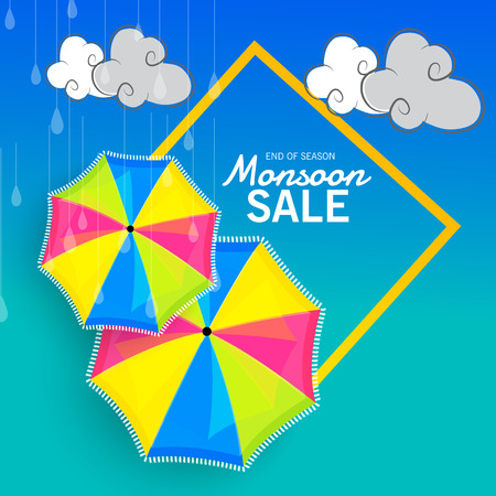 Happy monsoon.のイラスト素材