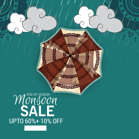 Happy monsoon.のイラスト素材