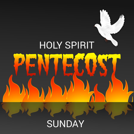 Pentecost Sunday.のイラスト素材