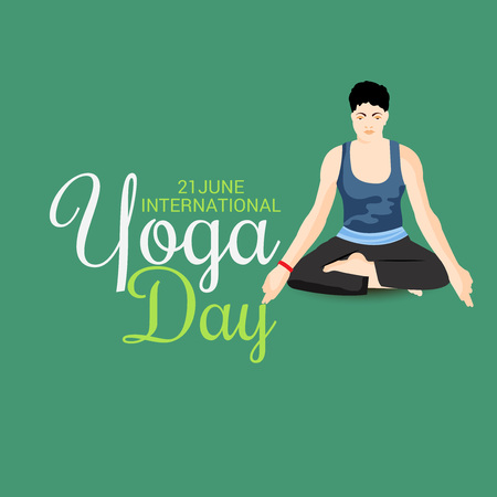 International Yoga Day.のイラスト素材