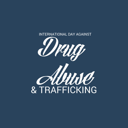 International Day against Drug Abuse.のイラスト素材