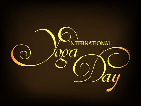 International Yoga Day.のイラスト素材