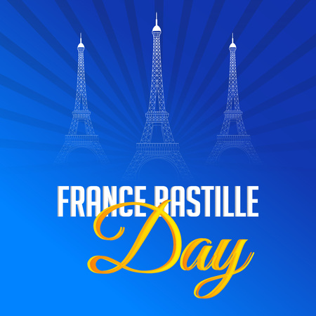 France Bastille Day.のイラスト素材