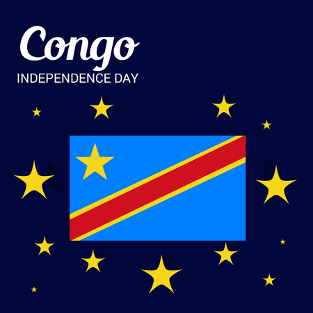 Congo Independence Day.のイラスト素材