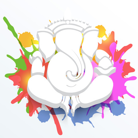 Happy Ganesh Chaturthi.のイラスト素材