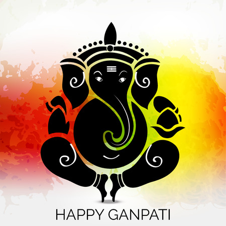 Happy Ganesh Chaturthi.のイラスト素材
