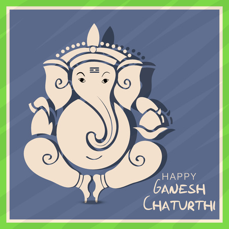 Happy Ganesh Chaturthi.のイラスト素材