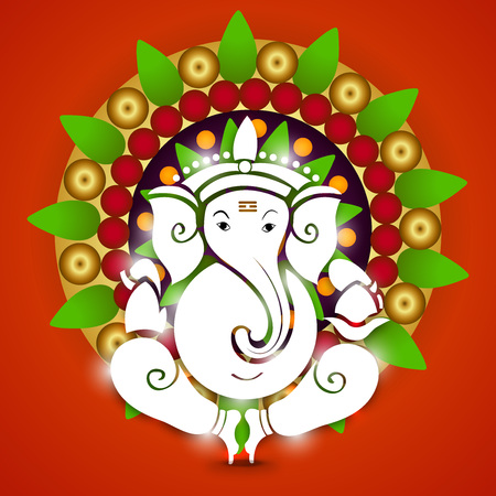 Happy Ganesh Chaturthi.のイラスト素材