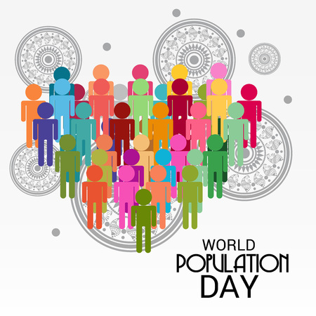 World Population Day.のイラスト素材