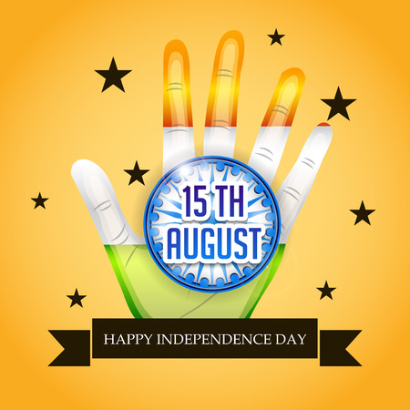 Happy Independence day Indiaのイラスト素材