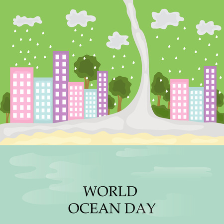 World Ocean Day.のイラスト素材