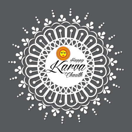 Happy Karva Chauth.のイラスト素材