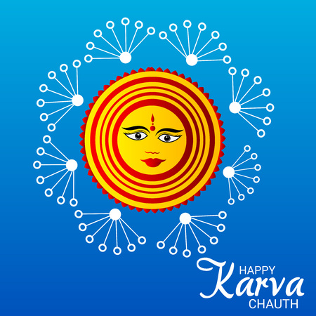 Happy Karva Chauth.のイラスト素材