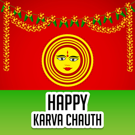 Happy Karva Chauth.のイラスト素材