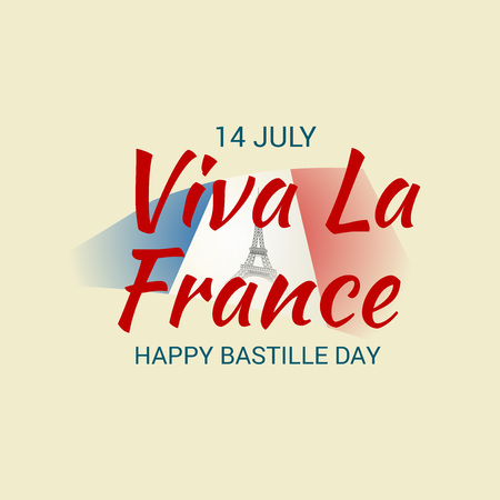 4th of July. Happy Bastille Day.のイラスト素材
