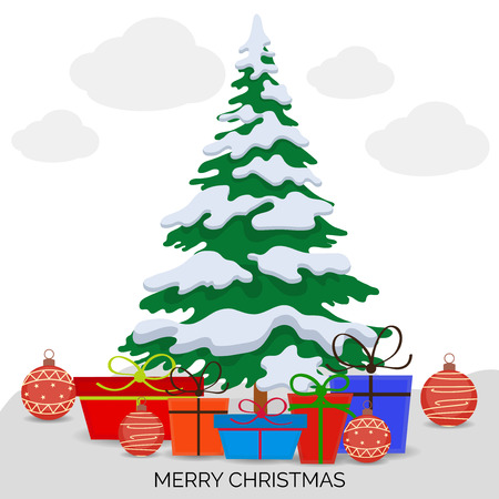 Merry Christmas.のイラスト素材