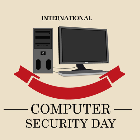 International Computer Security Day.のイラスト素材