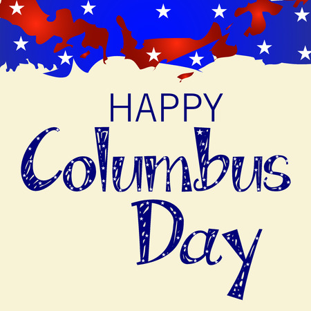 Happy Columbus Day.のイラスト素材