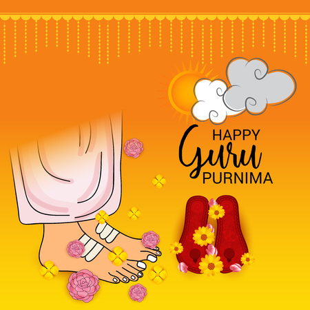 Happy Guru Purnima.のイラスト素材