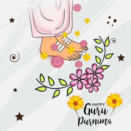 Happy Guru Purnima.のイラスト素材