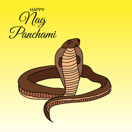 Happy Nag Panchami.のイラスト素材