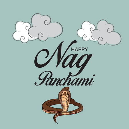 Happy Nag Panchami.のイラスト素材