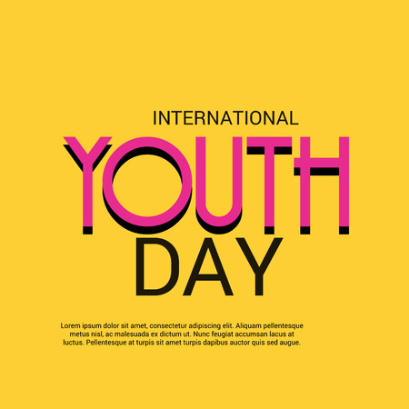 International Youth Day.のイラスト素材