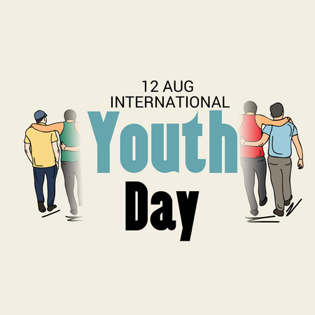 International Youth Day.のイラスト素材