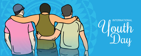 International Youth Day.のイラスト素材