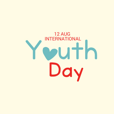 International Youth Day.のイラスト素材