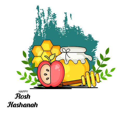 Happy Rosh Hashanahのイラスト素材