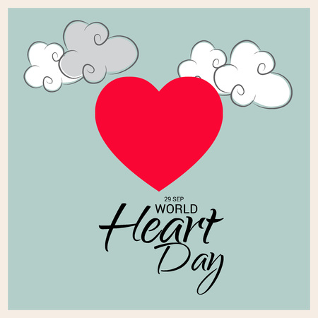 World Heart Day Background.のイラスト素材
