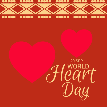 World Heart Day Background.のイラスト素材