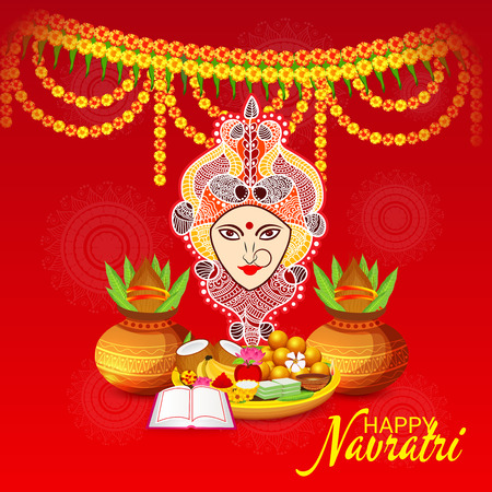Happy Navratri Celebration.のイラスト素材