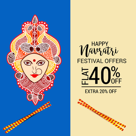 Happy Navratri Celebration.のイラスト素材
