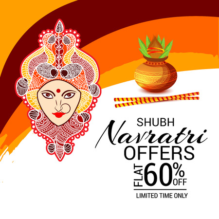 Happy Navratri Celebration.のイラスト素材