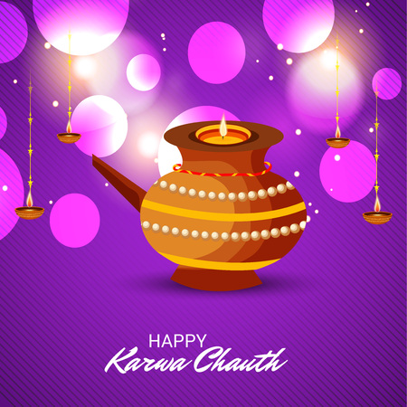 Happy Karwa Chauth.のイラスト素材