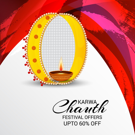Happy Karwa Chauth.のイラスト素材