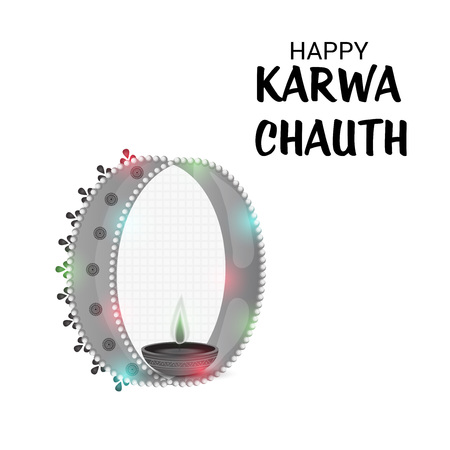 Happy Karwa Chauth.のイラスト素材