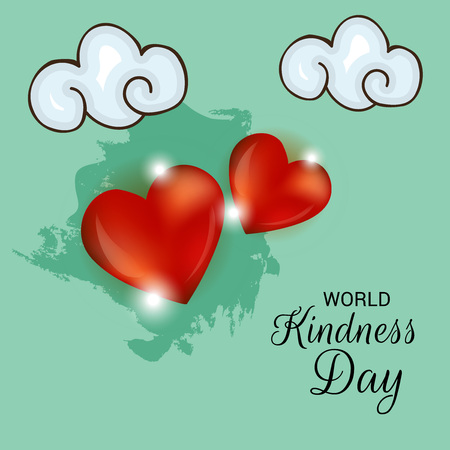 Vector illustration of a Banner for World Kindness Day.のイラスト素材