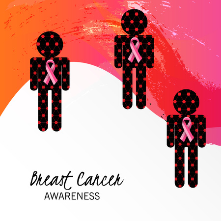 Breast Cancer Awareness.のイラスト素材