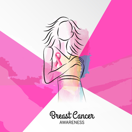 Breast Cancer Awareness.のイラスト素材