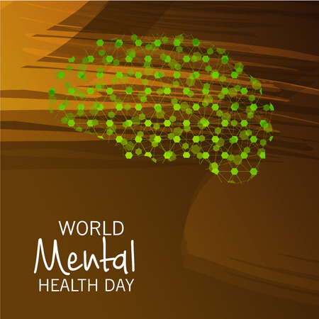World Mental Health Day.のイラスト素材