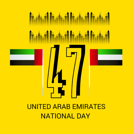 UAE National Day.のイラスト素材