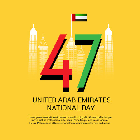 UAE National Day.のイラスト素材