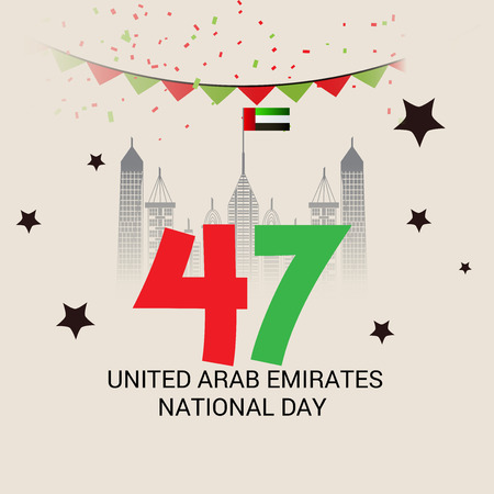 UAE National Day.のイラスト素材