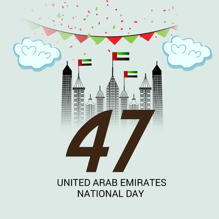 UAE National Day.のイラスト素材
